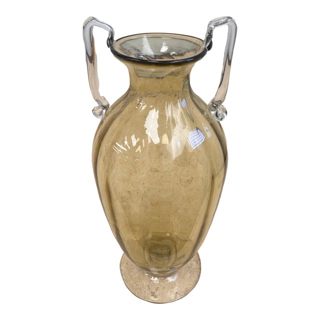 Murano Glass Amphora Vase Designed by Vittorio Zecchin for Venini, Italy, Circa 1920 For Sale
