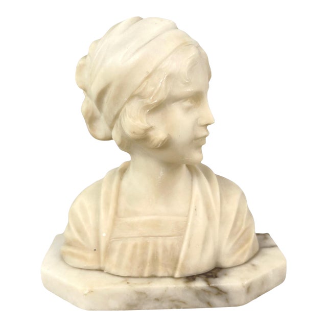 Italian Alabaster Bust For Sale