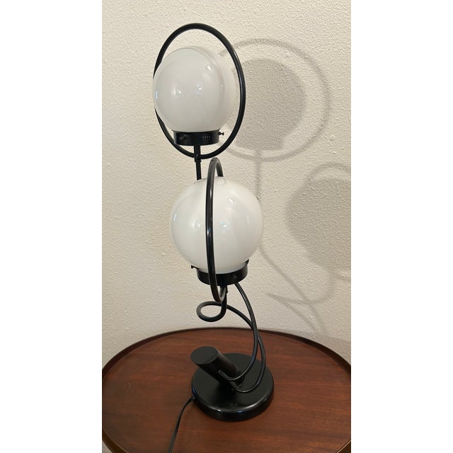 Vintage Mid-Century Modern 2 Globe Orb Lamp,Great Style & Design! For Sale - Image 4 of 14
