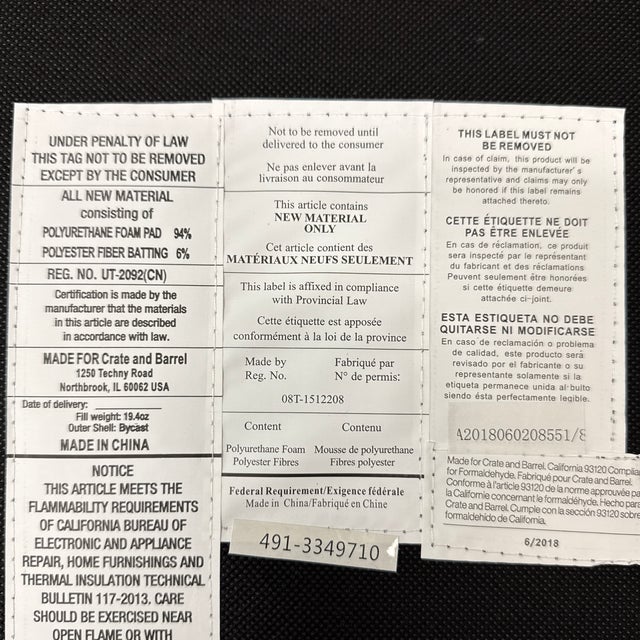 Crate & Barrel Lowe Leather Side Dining Chair, Pair For Sale - Image 12 of 12