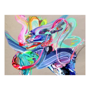Av_965 - Colorful Textured Contemporary Abstract Painting on Canvas Original Artwork by Alex Voinea