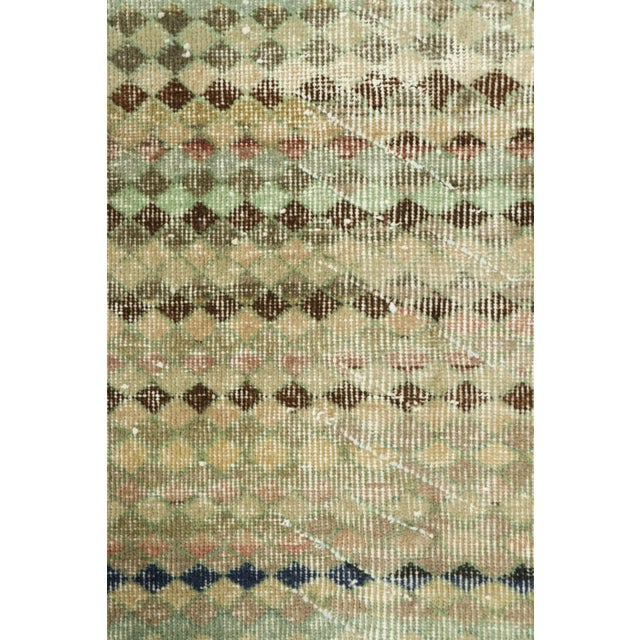 Traditional Vintage Zeki Müren Rug in Beige-Brown With Geometric Pattern | Rug & Kilim For Sale - Image 3 of 7