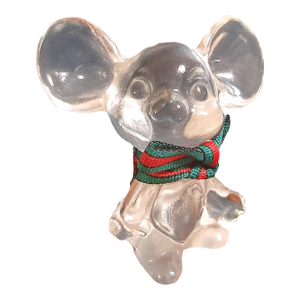 Fenton Christmas Glass Mouse