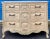 French French Louis XVI Style Cerused Painted Commode / Chest With Carved Shell Motif For Sale - Image 3 of 10