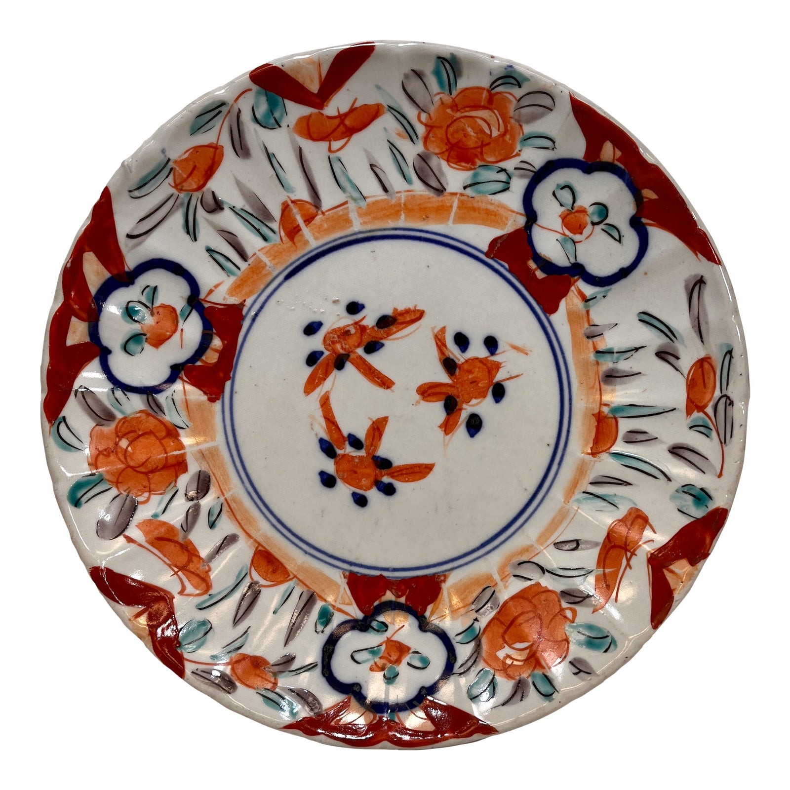 Antique Hand Painted Imari Plate Made in Japan Circa 1890 Chairish