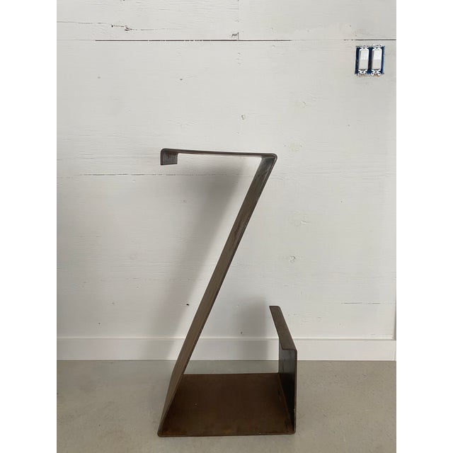 Martha Sturdy Industrial Steel Bar Stools, Set of 3 For Sale - Image 13 of 18