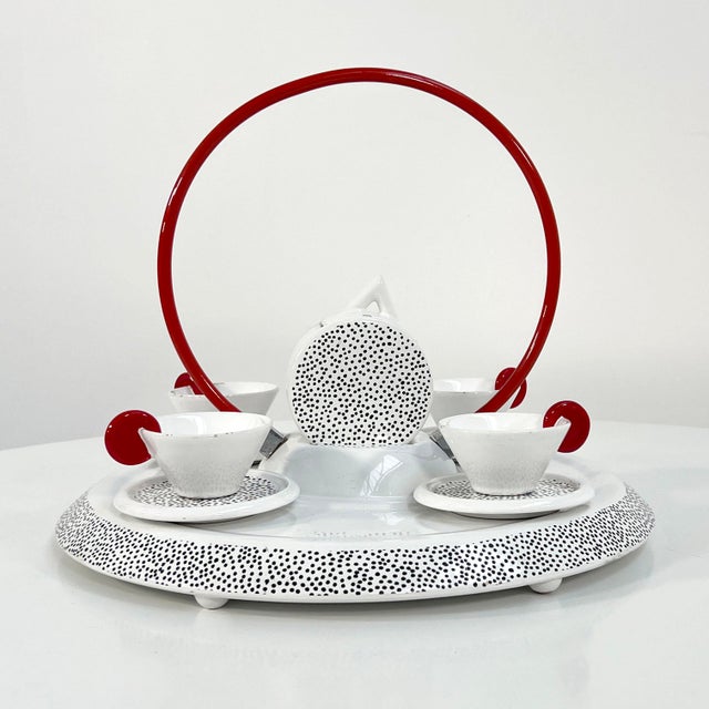 1980s Tea Service by Luigi Saccardo & Materassi Massimo for Mas Italy, 1980s For Sale - Image 5 of 9