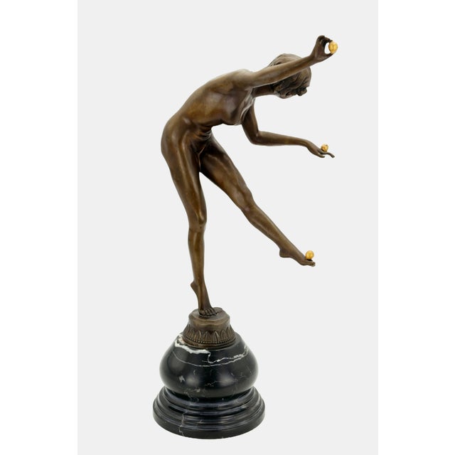 Claire Jeanne Robertine Colinet, Juggler, 1920s, Bronze For Sale - Image 6 of 15