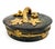 Vintage Italian Black & Gold Gilt Ceramic Lidded Box – Grapevine Motif – Hollywood Regency / Italian Traditional For Sale - Image 11 of 13