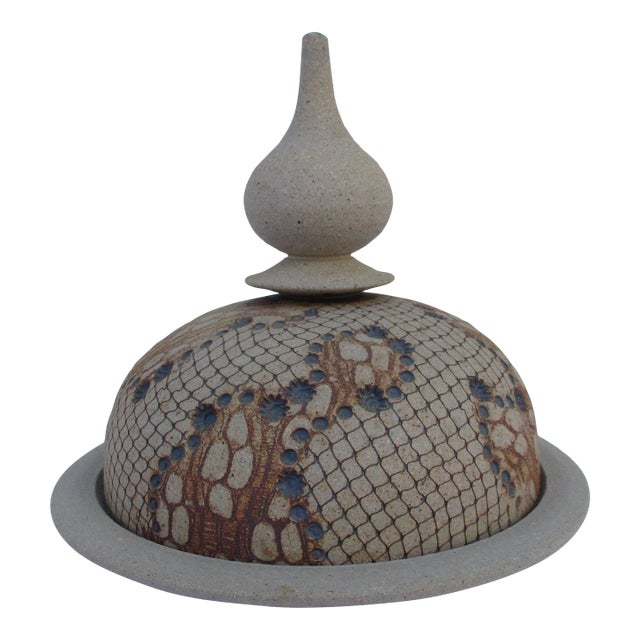 Don McWhorter Domed Cheese Dish -Snakeskin Pattern For Sale