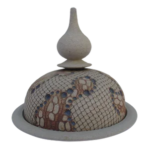 Don McWhorter Domed Cheese Dish -Snakeskin Pattern