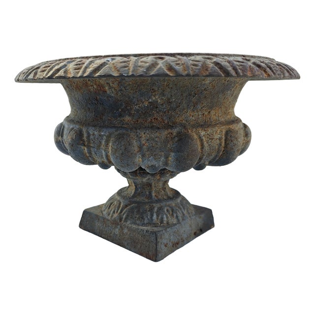 Cast Iron Flower Pot, 1890s For Sale