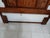 Vintage Asian Inspired Queen Size Wooden Headboard Dark Wood Tone For Sale - Image 9 of 9