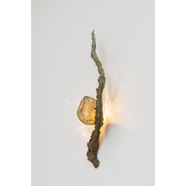 Posidoni Bronze and Handblown Glass Sconce by Emilie Lemardeley For Sale - Image 18 of 18