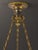 French Art Deco Alabaster and Brass Pendant Light, 1930s For Sale - Image 4 of 6