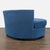 Modern Modern Blue Velvet Round Lounge Chair For Sale - Image 3 of 6