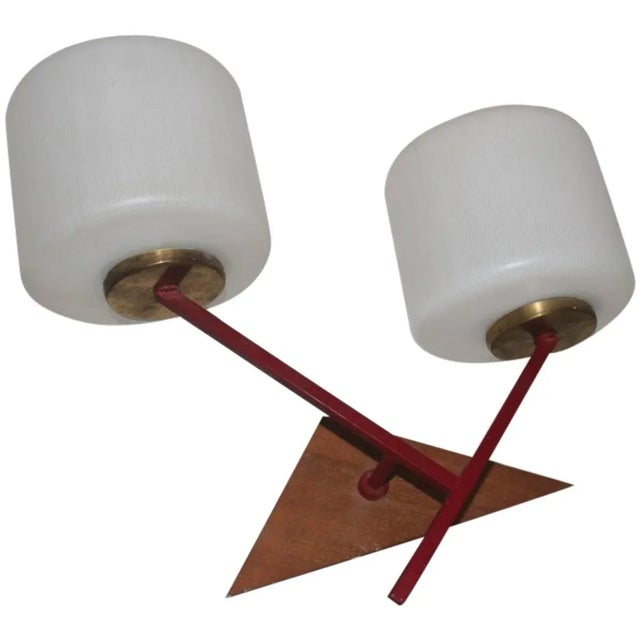Mid-Century Italian Sconce, 1950s For Sale - Image 9 of 9