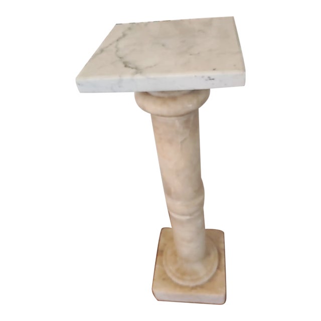 Antique 19th C. Italian Marble Pedestal For Sale