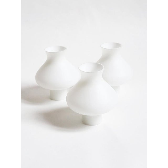 Mid-Century Swedish Pine Chandelier with Frosted Glass Shades by Aneta, 1970s For Sale - Image 11 of 14