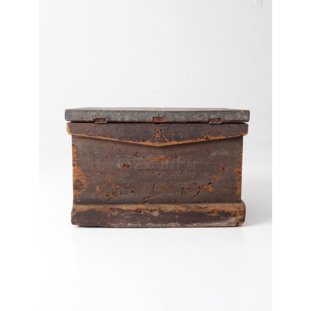 Antique Railroad Conductor Box For Sale - Image 4 of 18