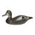 Vintage 1983 Hand Carved Wood Clarence Bauer Miniature Duck Decoy Sculpture For Sale