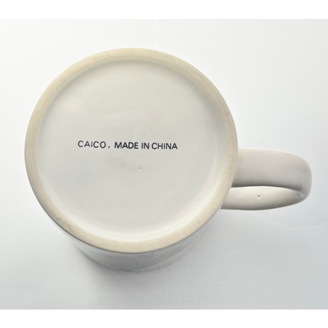 1980s 1980s Vintage Set of 5 Porcelain “Christmas Tree” Mugs For Sale - Image 5 of 7