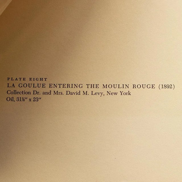 1950s After Toulouse-Lautrec "La Goulue Entering the Moulin Rouge" Vintage Full Color Impressionist Print For Sale - Image 4 of 8