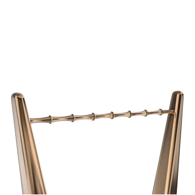 Not Yet Made - Made To Order "Arcadia" Umbrella Stand With Bronze, Stainless Steel Detail, Handmade For Sale - Image 5 of 5