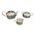 Rare World War II United States Navy Reed & Barton Silver-Plated Wardroom Officers' Mess Service Set - Set of 3 1943-1945 For Sale