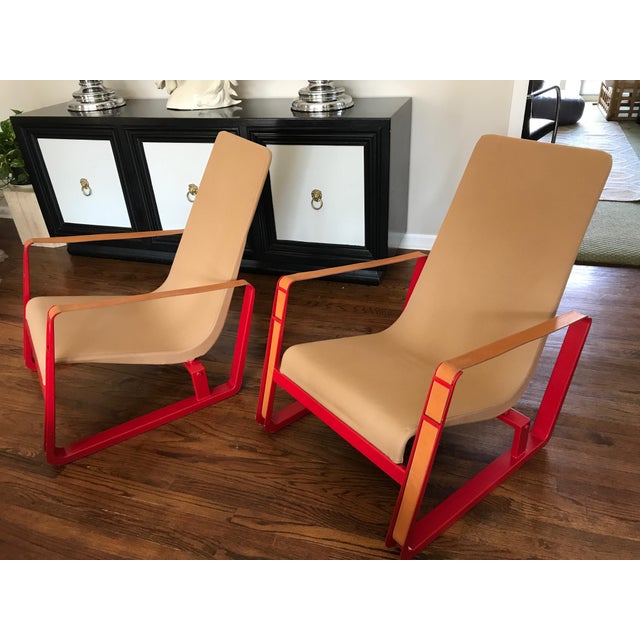 Jean Prouve for Vitra Cite Lounge Chair With Steel Frame ...