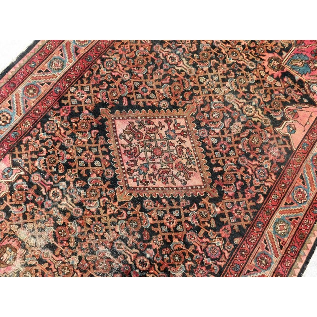 1930s Antique Handmade Persian Rug 4'4"x 6'7" For Sale - Image 4 of 13