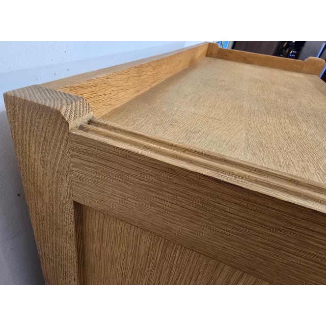 Tall Sideboard with Cupboards, Drawers and Niche by Guillerme et Chambron, 1970s For Sale - Image 12 of 18