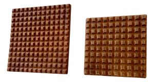Midcentury Modern Geometric Teak Trivets by Skjode Skjern, 1960s, Set of 2