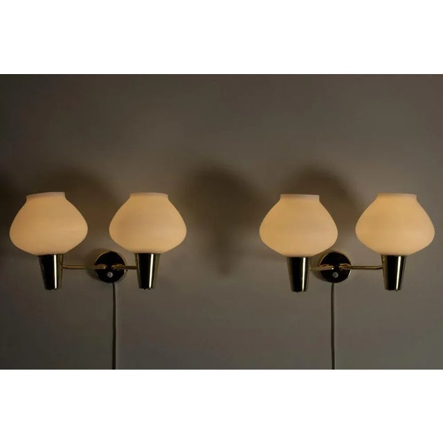 Mid-Century Modern Mid-Century Swedish Wall Lamps, Set of 2 For Sale - Image 3 of 7