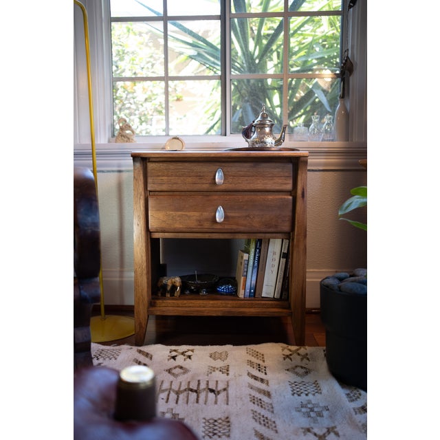 Wood Rare Vintage Attributed to Keller Furniture Co. Mid-Century Modern Nightstand / Side Table – Refinished For Sale - Image 7 of 9