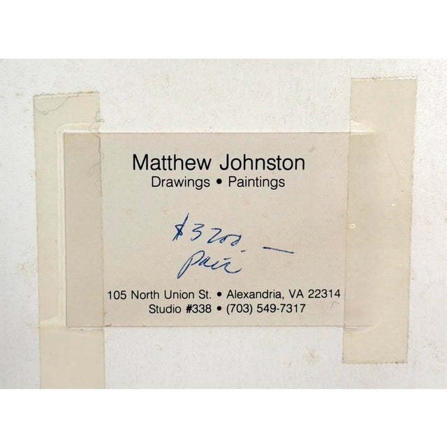 Paper Matthew Johnston “Working Man / Working Woman” Mixed-Media Diptych, 1993 For Sale - Image 7 of 7