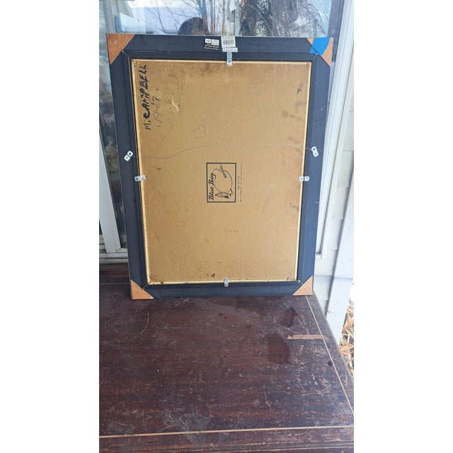 1960s 1967 Original Oilpainting African Women Selling in market.by Marion Campbell,Nesheim, Framed For Sale - Image 5 of 12