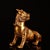 Chinese Gilt Bronze Chinese Mythical Beast Statue (Pixiu/Diting) - 5.1" Tall For Sale - Image 3 of 10