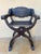 Pair of Spanish Renaissance Revival Carved Savonarola Chairs, Early 20th Century For Sale - Image 4 of 10