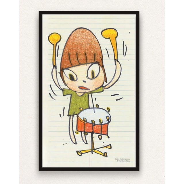 Yoshitomo Nara, Banging the Drum, 2020, Paper, in New conditions. Designed from 2000