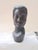 African Vintage Mid-Century Hand-Carved African Ebony Wood Male Bust For Sale - Image 3 of 10