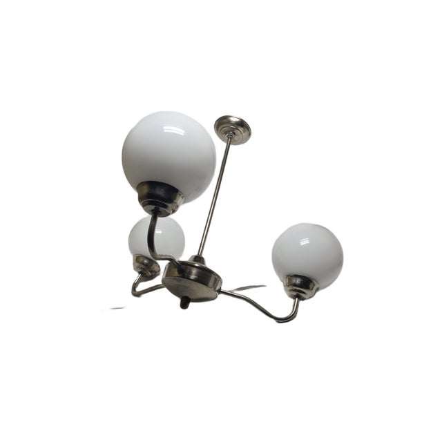 Art Deco Style Chandelier, Poland, 1960s For Sale - Image 3 of 11