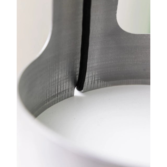 Silver Vintage Aluminium Lamp by Dominik Hehl For Sale - Image 8 of 11