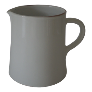 White Stoneware Pitcher - Small