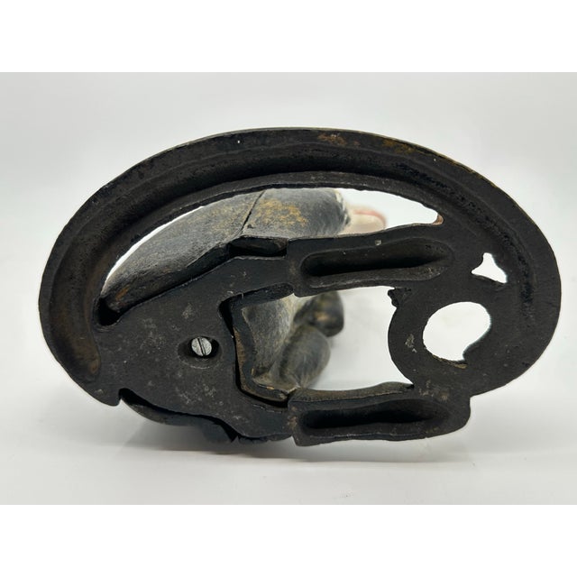 Metal Antique Iron Monkey Doorstop For Sale - Image 7 of 10