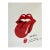 John Pasche 'The Rolling Stones Tongue and Lips' Signed Print For Sale