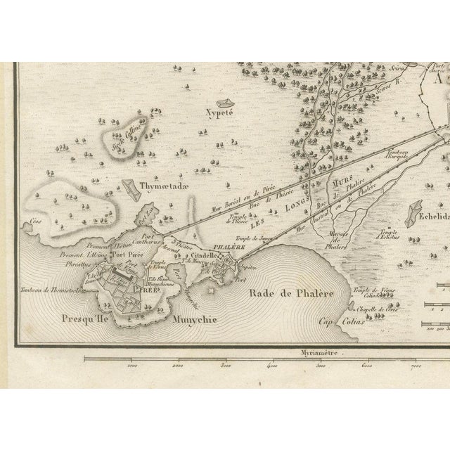 Early 19th Century Ancient Athens and Piraeus Map from Ambroise Tardieu, 1825 For Sale - Image 5 of 9