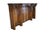Large antique late 19th English Victorian reclaimed oak hutch. Features an arcaded front with partial turned and carved...