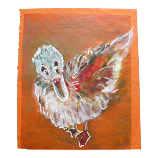 Martha Holden "Festive Ducky" Drawing For Sale