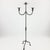 Hand Forged Iron Floor Candelabra 49″ (124cm) Antique Copper or Gold Patina 3-Arm Twist Stem Candle Holder Rustic Decor For Sale - Image 11 of 11